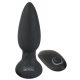 Zwarte Fluweel - oplaadbare, draadloze anale vibrator (zwart)