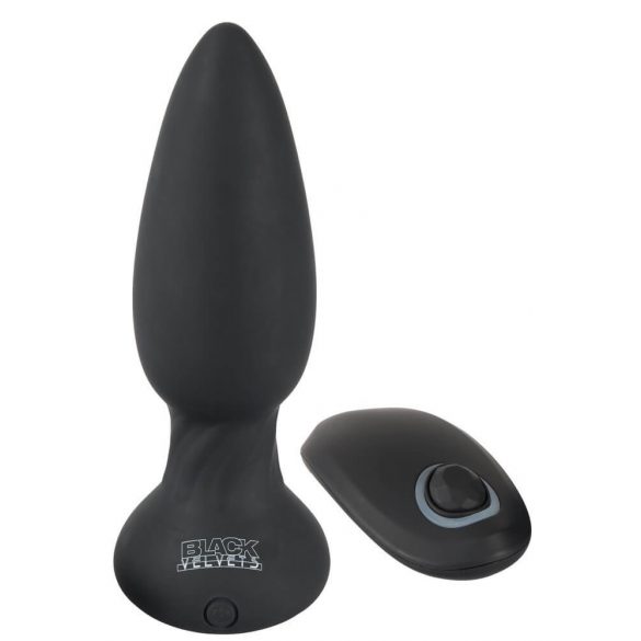 Zwarte Fluweel - oplaadbare, radiografische, pulserende anale vibrator (zwart)