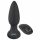 Black Velvet - oplaadbare, draadloze, roterende parelstaaf anaal vibrator (zwart)