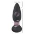 Black Velvet - oplaadbare, draadloze, roterende parelstaaf anaal vibrator (zwart)