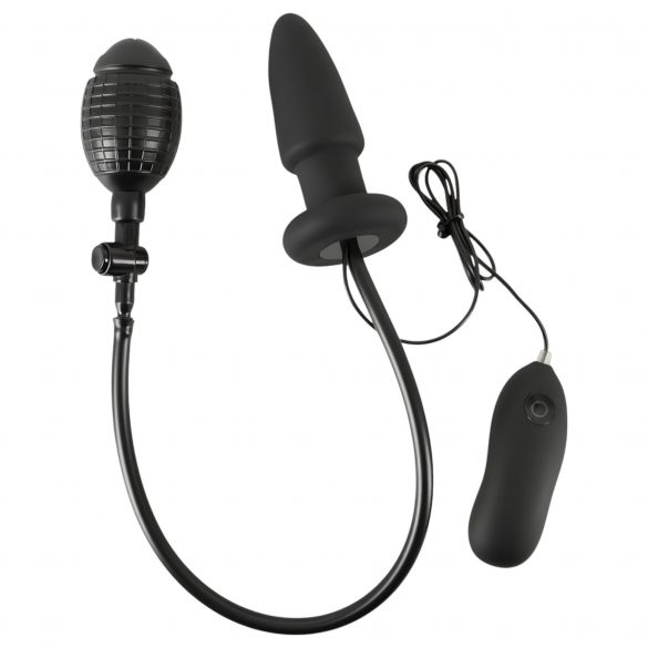 You2Toys - Opblaasbare anale vibrator (zwart)