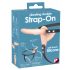 You2Toys - Strap-On - opgeladen, dubbel opzetbaar vibrator (natuurlijk)