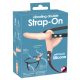 You2Toys - Strap-On - opgeladen, dubbel opzetbaar vibrator (natuurlijk)