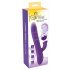 Lach Parel - oplaadbare, parels, clit-stimulator, stotende vibrator (paars)