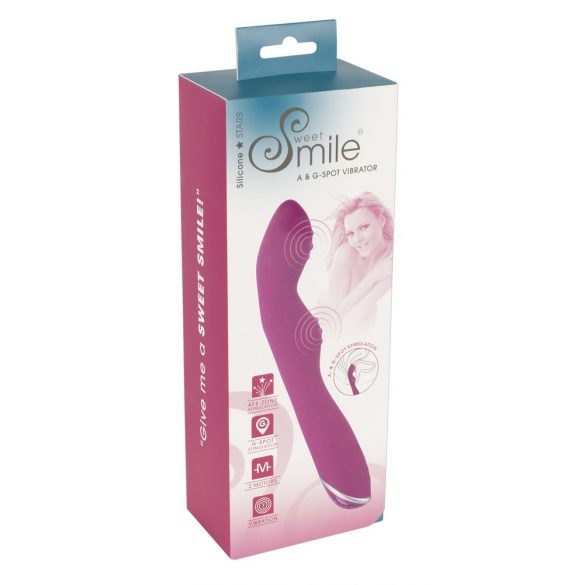 SMILE - flexibele A- en G-punt vibrator (roze)