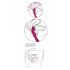 SMILE - flexibele A- en G-punt vibrator (roze)