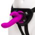 Happyrabbit Strap-On - paarse harnas vibrator