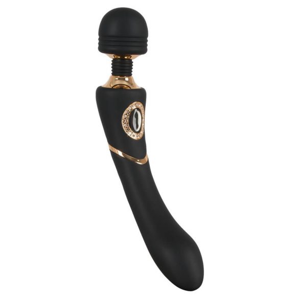 Cleopatra Wand - oplaadbare, waterdichte massagerende vibrator (zwart)