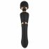 Cleopatra Wand - oplaadbare, waterdichte massagerende vibrator (zwart)