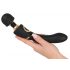 Cleopatra Wand - oplaadbare, waterdichte massagerende vibrator (zwart)