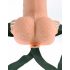 Fetish Strap-On 6 - draadloze opzetbare holle vibrator (natuurlijk)

