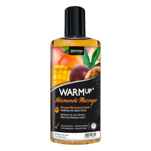 JoyDivision WARMup - verwarmende massageolie - mango-passionvrucht (150ml)