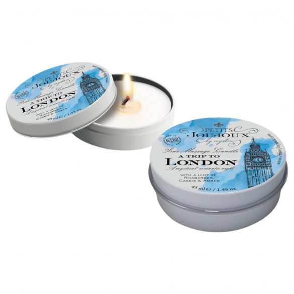 Petits Joujoux Londen - massagekaars - rabarber-amber (43ml)