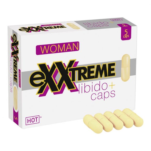 Hot exxtreme Libido voedingssupplement capsules voor vrouwen (5 stuks)