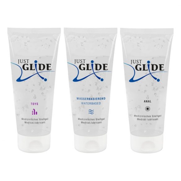 Just Glide glijmiddel set (3x200ml)