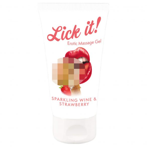 Lick it! - 2in1 eetbare glijmiddel - champagne-aardbei (50ml)