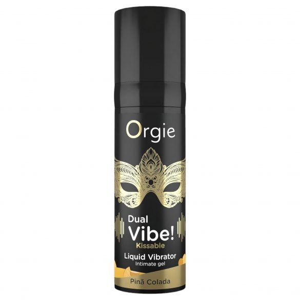 Orgie Dual Vibe! - vloeibare vibrator - Piña Colada (15ml)