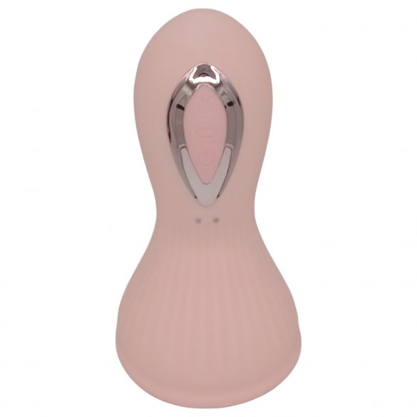 Lonely - Oplaadbare, waterdichte zuigende-en-likkende borstenvibrator (roze)