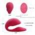 Cotoxo Cupid 2 - oplaadbare, draadloze paar vibrator (rood)