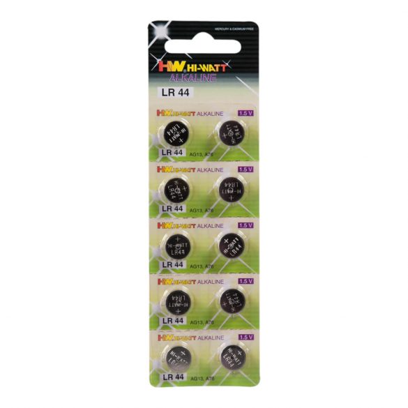 Button Cell Batteries (LR44) - 10 Pack 