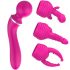 Lonely - 2in1 vervangbare kop massagetoestel en G-spot vibrator (roze)