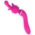 Lonely - 2in1 vervangbare kop massagetoestel en G-spot vibrator (roze)