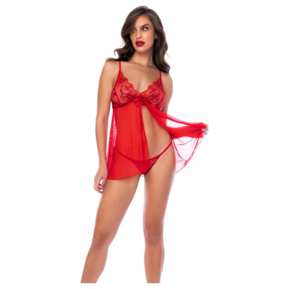 Mapalé - Nuisette en Dentelle avec String (Rouge) - L/XL