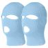 Balaclava - Knitted Ski Mask with 3 Holes (Blue) 