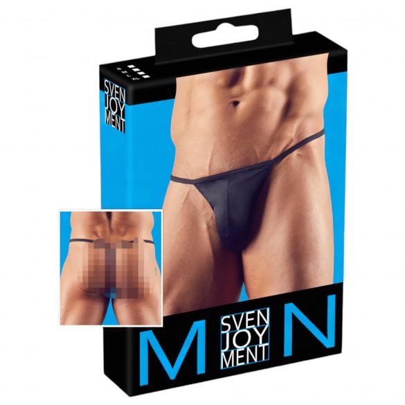 Mini-string voor mannen (zwart)