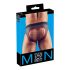 Svenjoyment - open jock slip (zwart-rood)