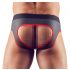 Svenjoyment - open jock slip (zwart-rood) - L