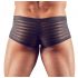 Transparante gestreepte boxer (zwart) - M