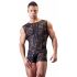 Svenjoyment - transparant heren body (zwart) - M