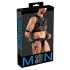 Svenjoyment Bondage - net top en jock set (zwart) - M