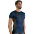 Zwarte veter-netvoering heren top (blauw) - M