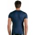 Zwarte veter-netvoering heren top (blauw) - M