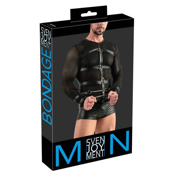 Svenjoyment - mannen body met lange mouwen (zwart)