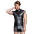 NEK - herenshirt met studs en netinzet (zwart) - L