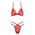 Cottelli - open kanten BH set (rood)