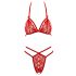 Cottelli - open kanten BH set (rood) - M