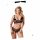 Cottelli Plus Size - Lingerieset van fijne kant (zwart) - XXL