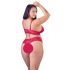 Cottelli Plus Size - zachte kanten beha set (rood)