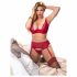 Cottelli Plus Size - Red Versatile Lingerie Set 