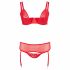 Cottelli Plus Size - Red Versatile Lingerie Set 