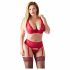 Cottelli Plus Size - Red Versatile Lingerie Set  - 90D/XL