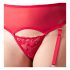 Cottelli Plus Size - Red Versatile Lingerie Set  - 90D/XL