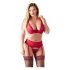 Cottelli Plus Size - Red Versatile Lingerie Set  - 95F/2XL