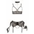 Cottelli Bondage - kanten lingerie set (5-delig)