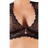 Cottelli Grote Maten - strass kant lingerie set (zwart) - XL