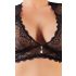 Cottelli Grote Maten - strass kant lingerie set (zwart) - 2XL